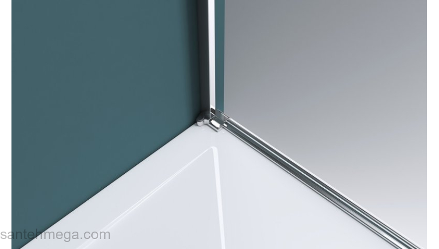 Душевая дверь BELBAGNO KRAFT-B-12-60/40-C-Cr-R. Фото