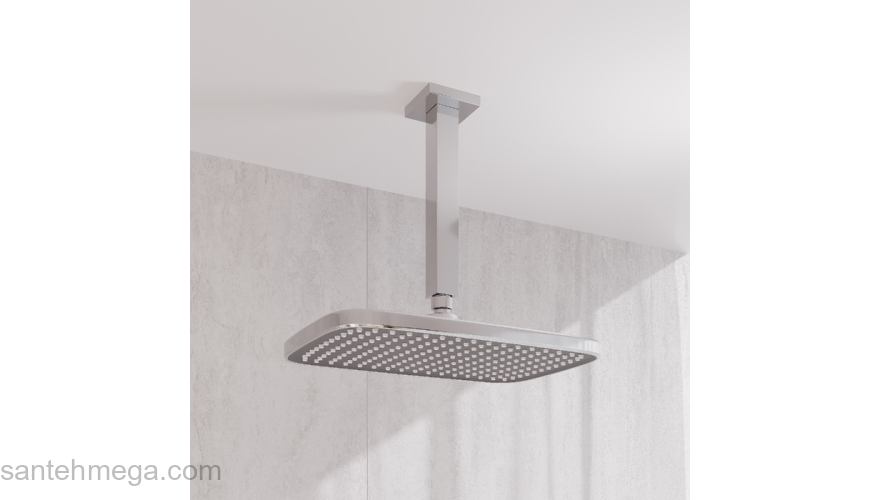Кронштейн для верхнего душа в потолок квадратный хром Optima Home IDDIS OPH20CSi61. Фото