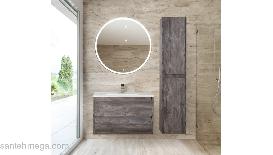Шкаф подвесной левосторонний BELBAGNO KRAFT-1600-2A-SC-PP-L Pino Pasadena. Фото