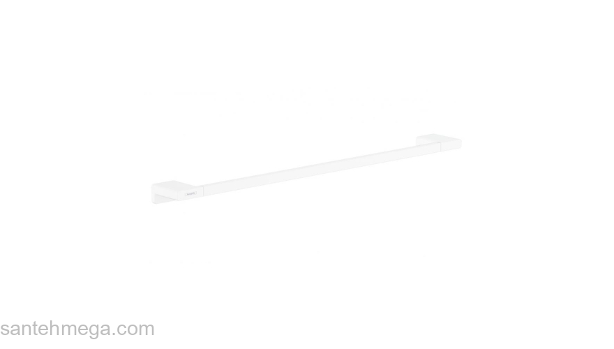 Держатель банных полотенец AddStoris Hansgrohe 41747700, матовый белый для ванной комнаты. Фото