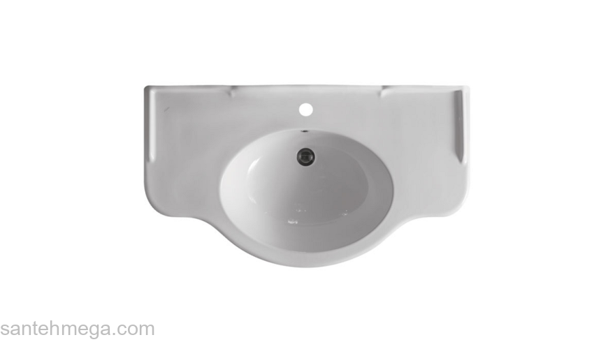 Раковина встраиваемая CERAMICA GLOBO PAESTUM 90х56 PA056.BI*1. Фото