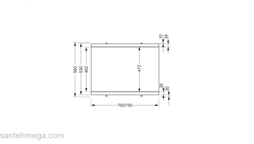 CERSANIT Панель для акриловых ванн UNIVERSAL 70 Type Click PB-TYPE3*70. Фото