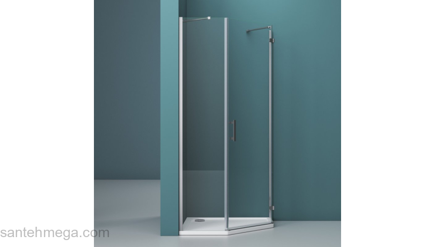 Душевой угол BELBAGNO KRAFT-P-1-100-C-Cr-L. Фото