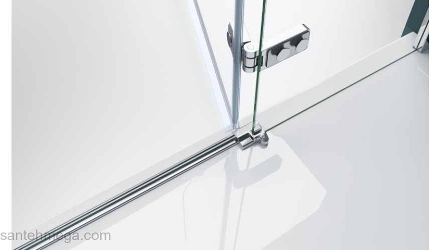 Душевая дверь BELBAGNO KRAFT-B-12-60/30-C-Cr-R. Фото