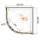 Душевой угол CEZARES Relax RELAX-R-2-90-C-Bi. Фото